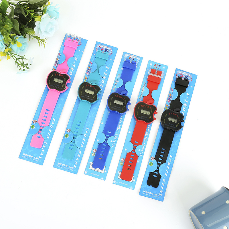 Electrónica para niños en forma de manzana reloj electrónico directo de fábrica Taobao pequeños regalos al por mayor niños y niñas