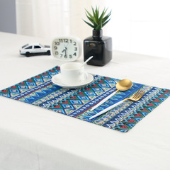 Factory Wholesale Cotton Linen Table Mat Art Foldable Student Waterproof Western Dining Tablecloth Japanese Home Use Anti-Stain Table Mat