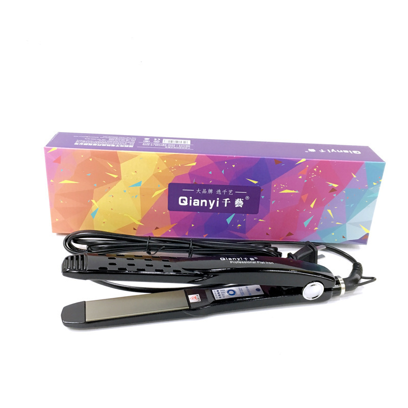 Qianyi QY-1019B-W plywood computer temperature titanium straightening hot roll dual-purpose straight clip Qianyi QY-1019B-W plywood computer temperature titanium straightening hot roll dual-purpose straight clip