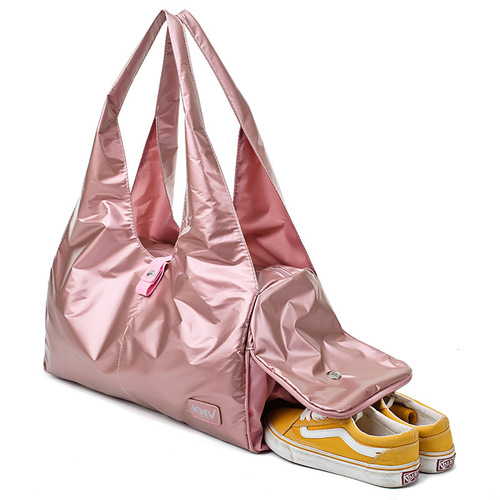 Trendy Yoga Fitness Bag Solid Color Large Capacity Wear-Resistant and Burden-Reducing Portable Travel Bag Luggage Bag Travel Bag