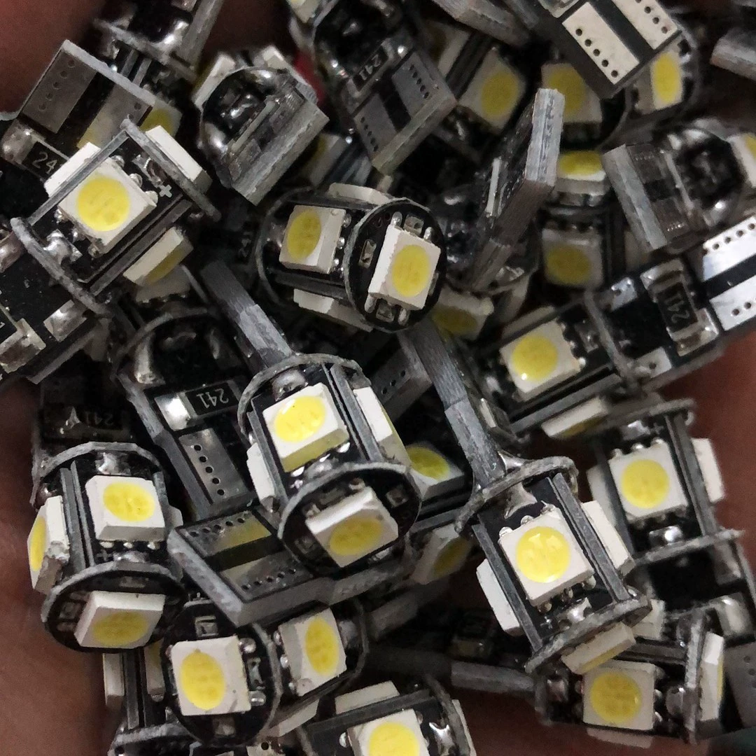 Авто LED Свет W5W Раскодировка T10 5050 5smd CanBus LED Демонстрация Широкий Свет Чтения Свет 12V