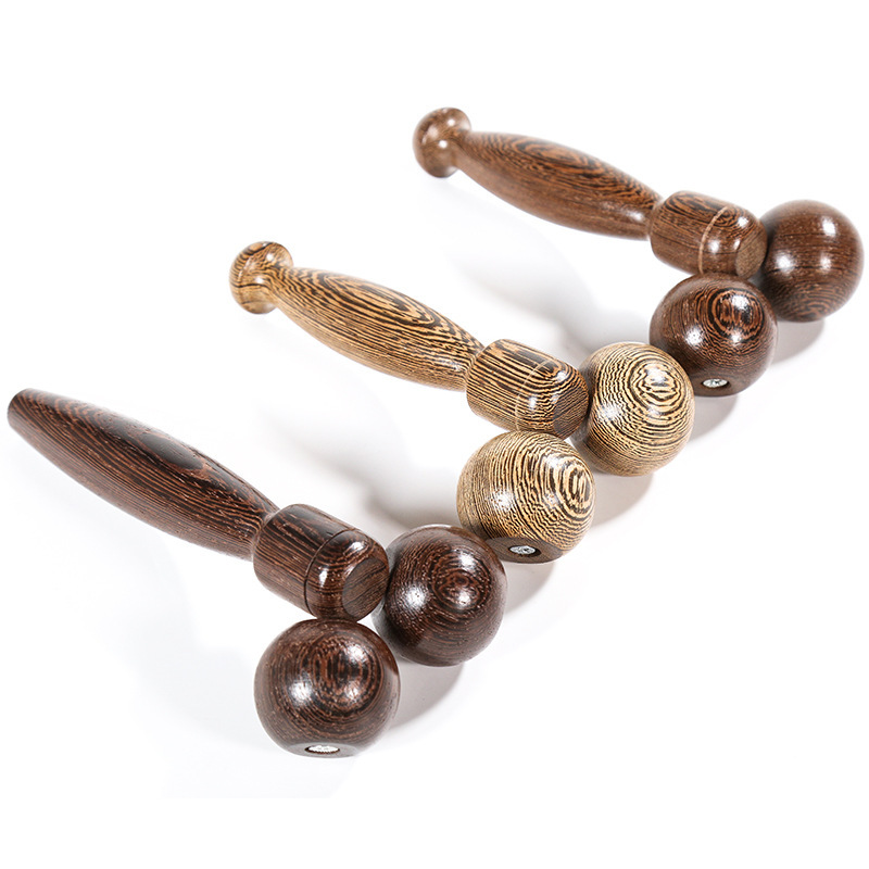 Chicken Wing Wooden Rolling Double Ball Massager Meat Puller Wooden Face Full Body Massager Chicken Wing Wooden Rolling Double Ball Massager Meat Puller Wooden Face Full Body Massager