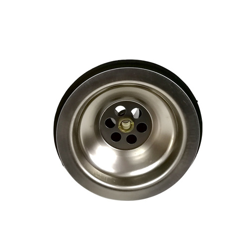 Factory stainless steel sink semi-steel drain double-layer filter vegetable washing basin single bowl gray semi-steel drain head