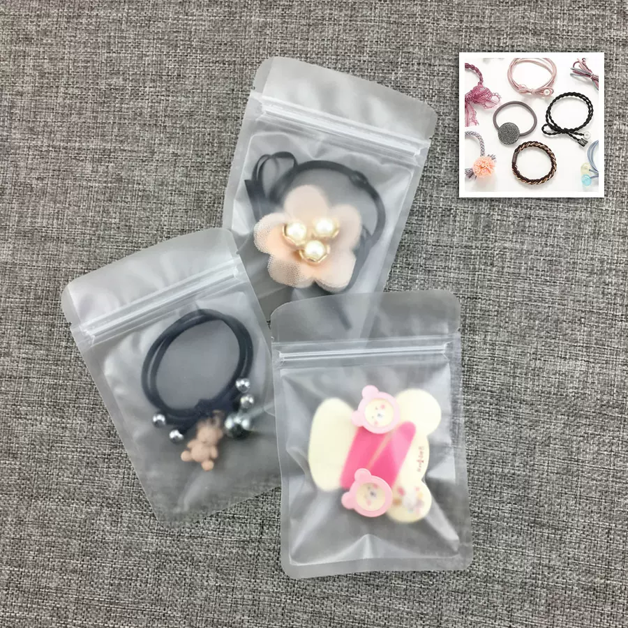 ins风磨砂防尘加厚服装内裤内衣围巾袜子饰品哑光透明自封拉链袋