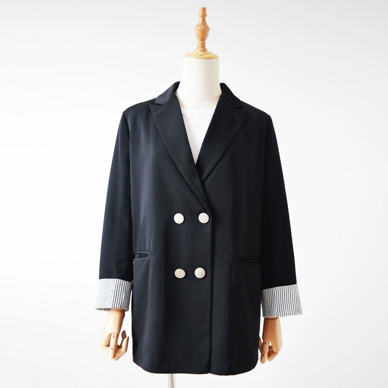 2021 Весна больших размеров женский корейский вариант длинного костюма 200 кг толстая женщина модный тонкий костюм пальто