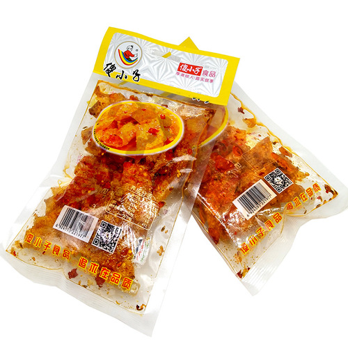 Stupid boy 60g premium smoked tofu, spicy snack bean skin, leisure food, spicy bean product