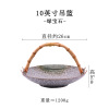 Japanese -style Creative Ceramics Plate Hand -lifted Basketball Hotel Featured Dry Fruit Seduction Drive Mod. Cai Cai Basket Fruit Basketable wholesale