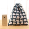 Blue background polar bear model