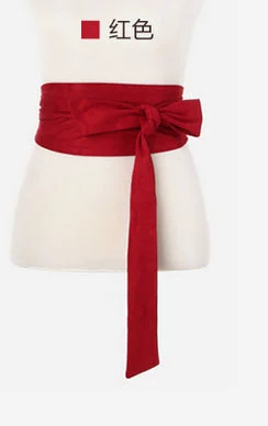 (Cross-border trading), velvet retro universal waist belt with bow