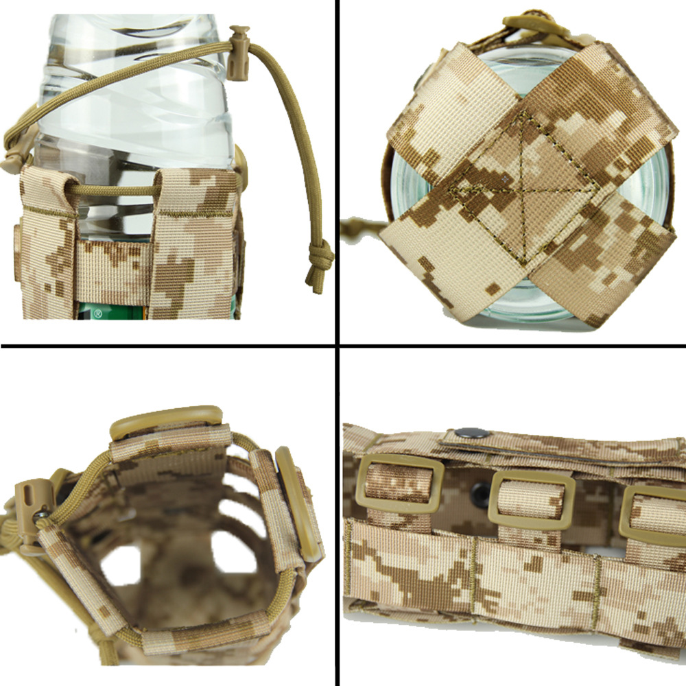 Tactical tornado tetera cubierta multi-funcional molle hervidor bolsa agua taza cubierta al aire libre montañismo accesorio bolsa