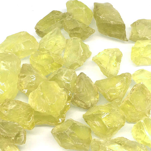 Wholesale natural citrine rough stone, mineral crystal lemon yellow aromatherapy diffuser, decorative natural citrine gravel