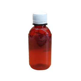 厂家棕色避光防盗盖各种ML毫升扁口服液瓶瓶子PET塑料瓶-扁糖浆瓶