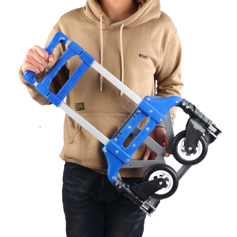 Купите тележку из алюминиевого сплава багажная тележка переносная тележка складная тележка ручной тяги