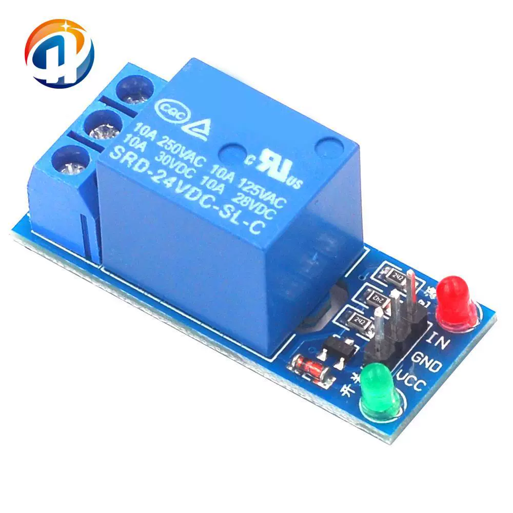 Relay, module with light, 24v