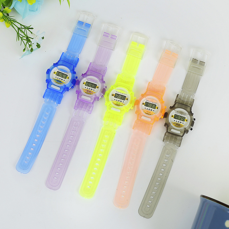 Reloj electrónico para niños jalea color multicolor juguetes para niños dos yuanes tienda suministro al por mayor regalos para estudiantes
