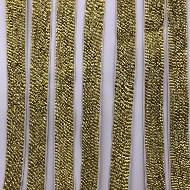 金葱松紧带金色尼龙松紧带全金葱色松紧带