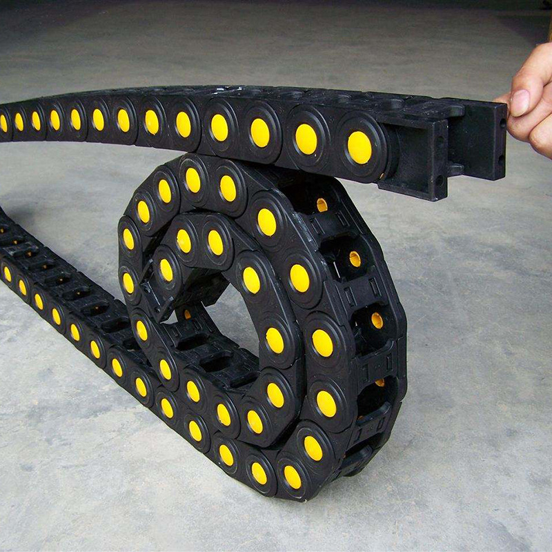 工厂生产加工塑料工程拖链轿运车尼龙拖链 规格全尼龙全封闭拖链