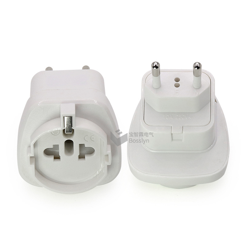 德式转欧式旅行转换插头  欧洲旅行转换插头 10A 250v