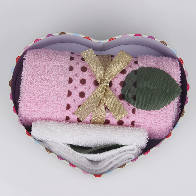 Любовь печать розовый торт полотенце творческий подарок Свадьба Свадебная компания событие Подарочная коробка на заказ оптом