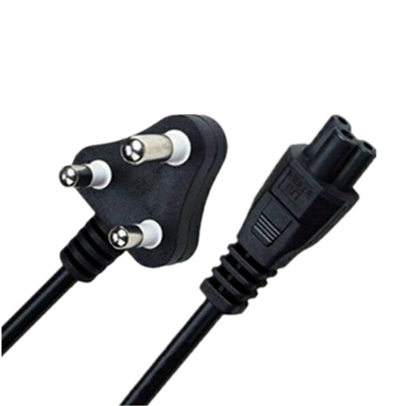 梅花电源线三芯 大南非小南非插头 品字尾