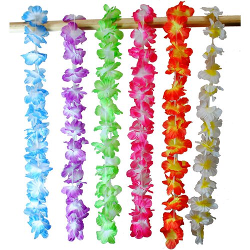 Hawaiian party decoration 36-color garland, multi-color mixed, no odor, less silk shedding, can be vacuum packed