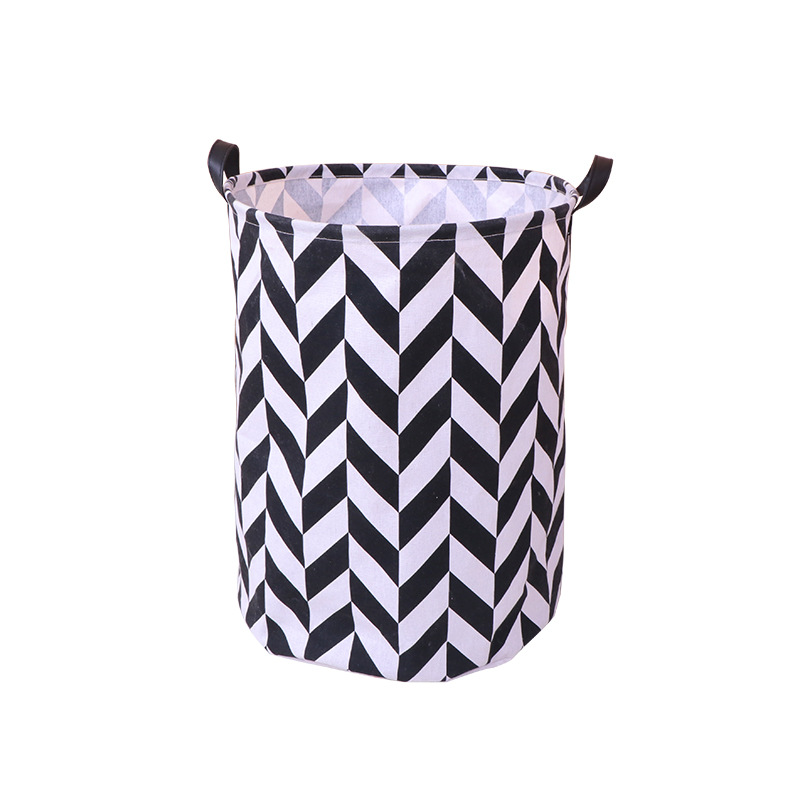 Gran Cubo de almacenamiento de algodón y lino Cubo de almacenamiento redondo nuevo dormitorio hogar cesta de la ropa