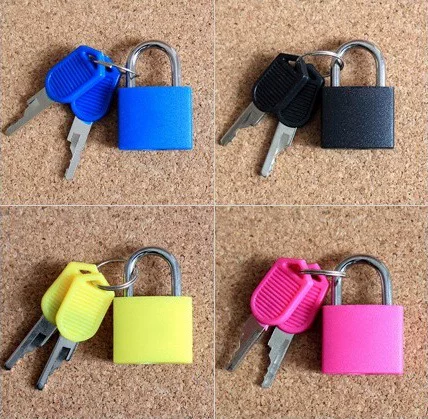 23mm 33mm Color Plastic Padlock, Suitcase Lock, Luggage Lock, Plastic Sleeve Small Lock