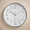 Plastic mute hanging clock wall clock quartz clock stereo number scales, hanging clock watch wholesale 12 -inch 30cm