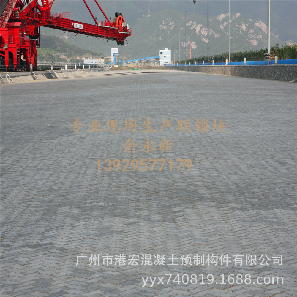 【现场生产高强砖】【C60联锁块】【C60连锁块】港口联锁块，海南
