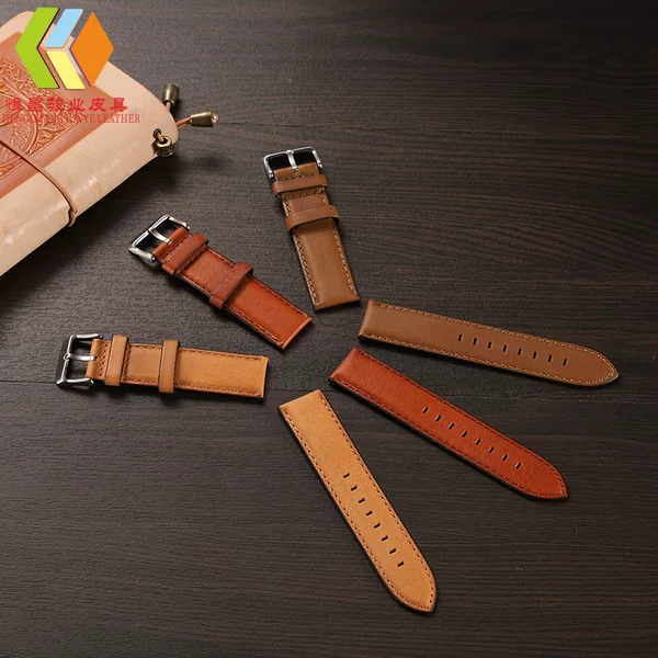 Genuine Leather Calfskin Strap, High-Quality Strap, Watch and Clock Accessories, Fashionable Calfskin Pin Buckle Plain Strap