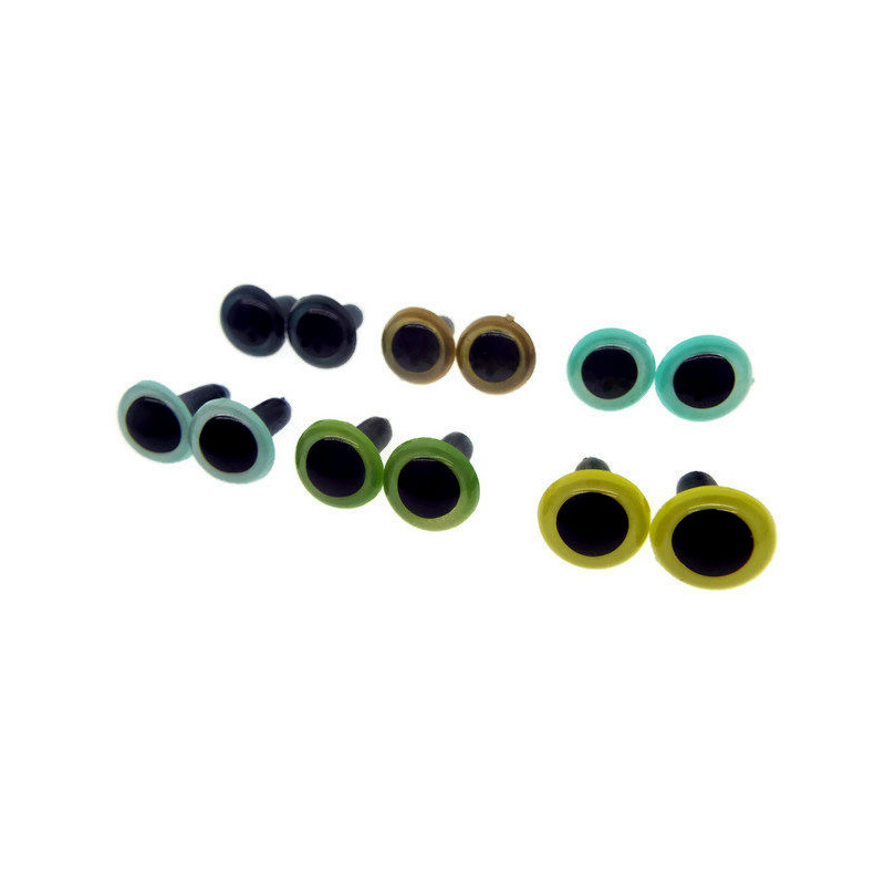 Hecho a mano fieltro de lana recta columna pie recto enchufe colorido ojo perla ojo perlas poke animal plástico juguete ojo Accesorios