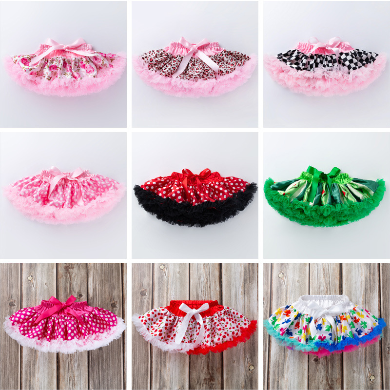 Baby Girl's Fashion Skirt Dance Skirt Baby's Skirt Printed Sade Skirt All-match Mesh Princess Skirt