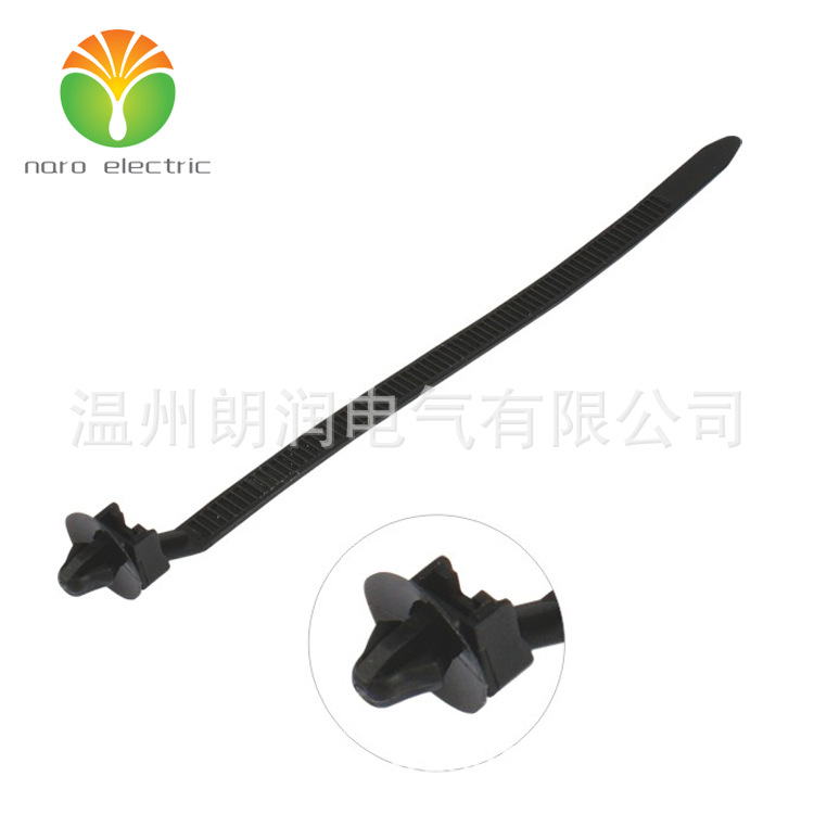 汽车扎带  带箭头和侧翼的固定扎带 ZDC150*6.5/20