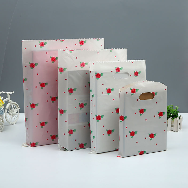 现货批发塑料袋/服装袋礼品袋手提袋可印店名/平口袋印刷加厚包邮