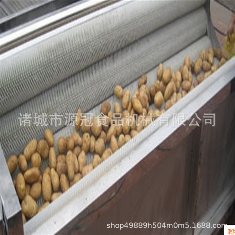 供应螺旋式毛辊清洗机 大枣橙子抛光清洗设备 萝卜毛刷清洗机厂家