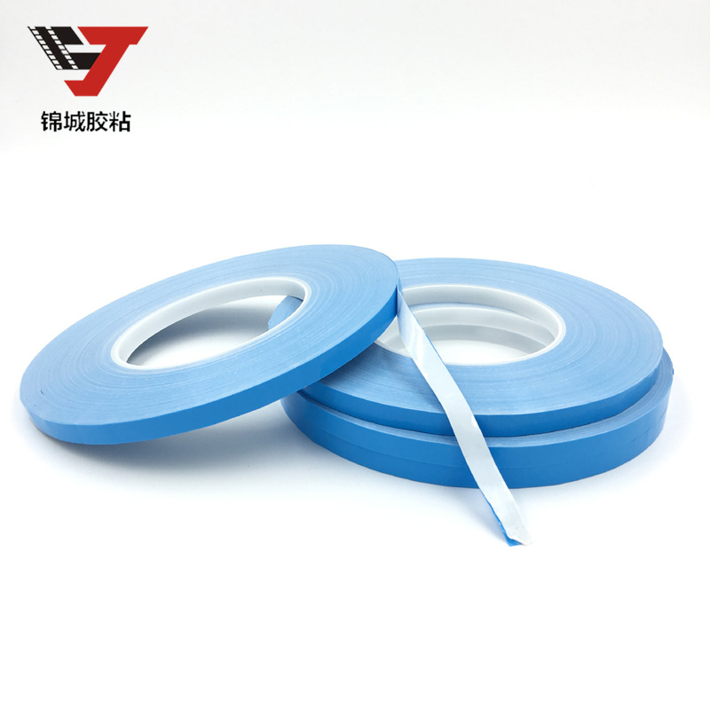 Jincheng adhesivo azul blanco 0,15mm grueso LED barra de luz de aluminio disipación de calor alta temperatura térmica conductora silicona cinta de doble cara