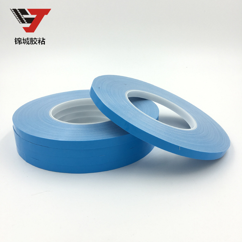 Jincheng adhesivo azul blanco 0,15mm grueso LED barra de luz de aluminio disipación de calor alta temperatura térmica conductora silicona cinta de doble cara