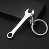 Small tools set, golden metal keychain, wrench, pliers, men's pendant, Birthday gift