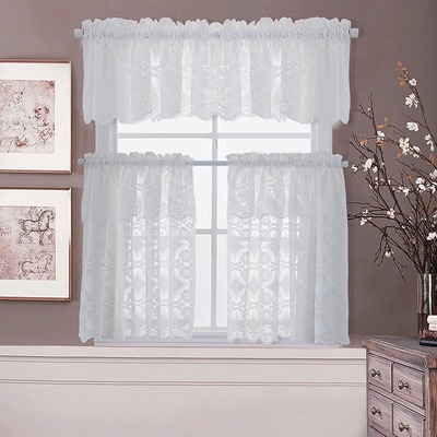 Manufactor sale new pattern Lace curtains kitchen curtain Coffee Curtain Short curtain solar system curtain goods in stock
