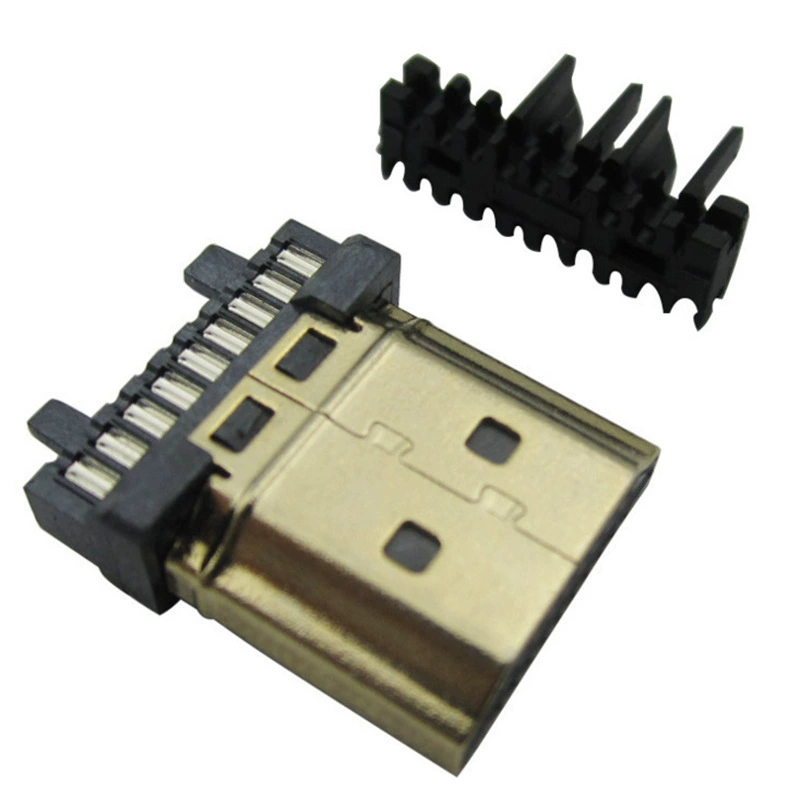 Factory direct selling HDMI header connector data cable HDMI Typea charging plug welding line