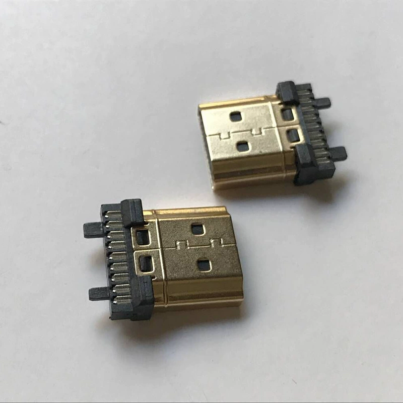 Factory direct selling HDMI header connector data cable HDMI Typea charging plug welding line