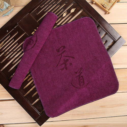 Encrypted fiber tea towel absorbs water and can be customized with LOGO Tea set scrubber cleaning towel 30x30cm factory wholesale direct supply