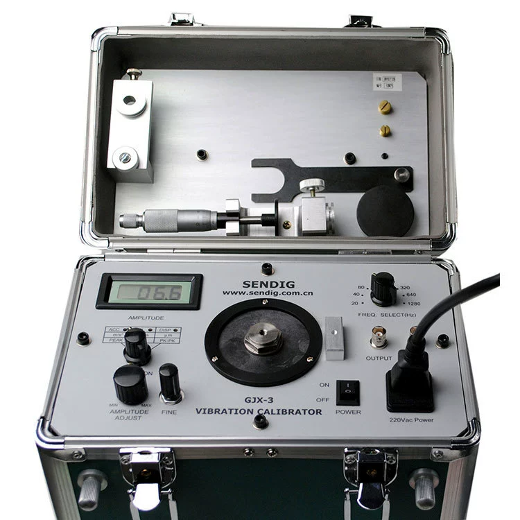 Калибратор вибрации Портативный вибрационный стол Инструмент для калибровки датчика вибрации Sendge GJX-3