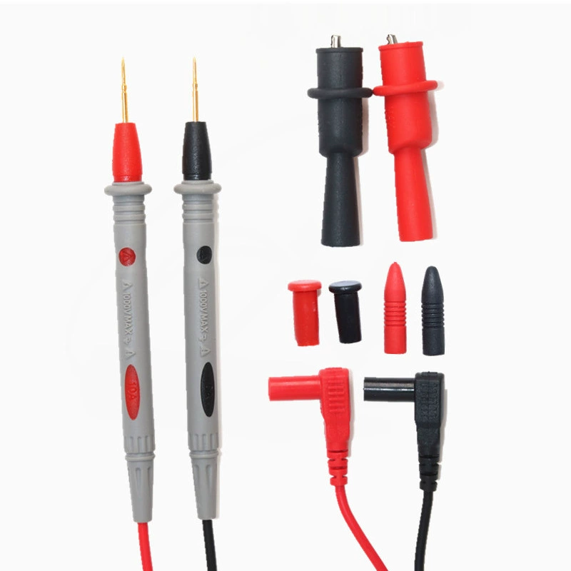 Тестовая линия зонда со стержнем универсального мультиметра Специальная остроконечная тонкая игла с зажимом из кожи аллигатора Силиконовая линия зонда 20A
