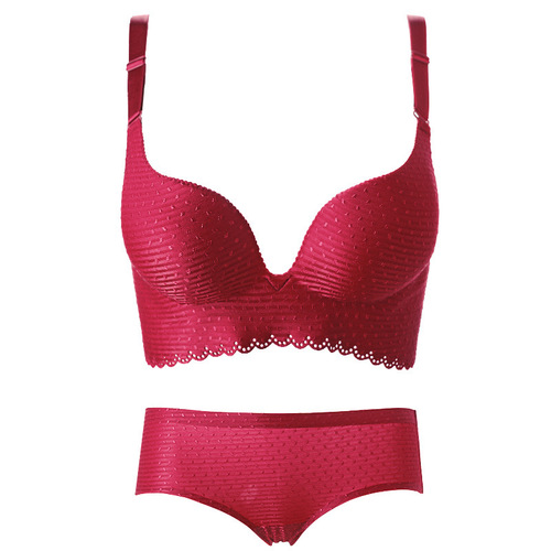 Starry Gypsophila Bra Set One Piece Push Up No Wire Underwear Sexy Side Nipple Bra One Piece Dropshipping