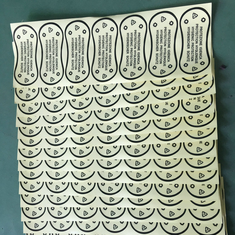 劲程游泳裤浪底贴 不干胶黑字贴批发 女士泳衣内裤专用标签贴纸