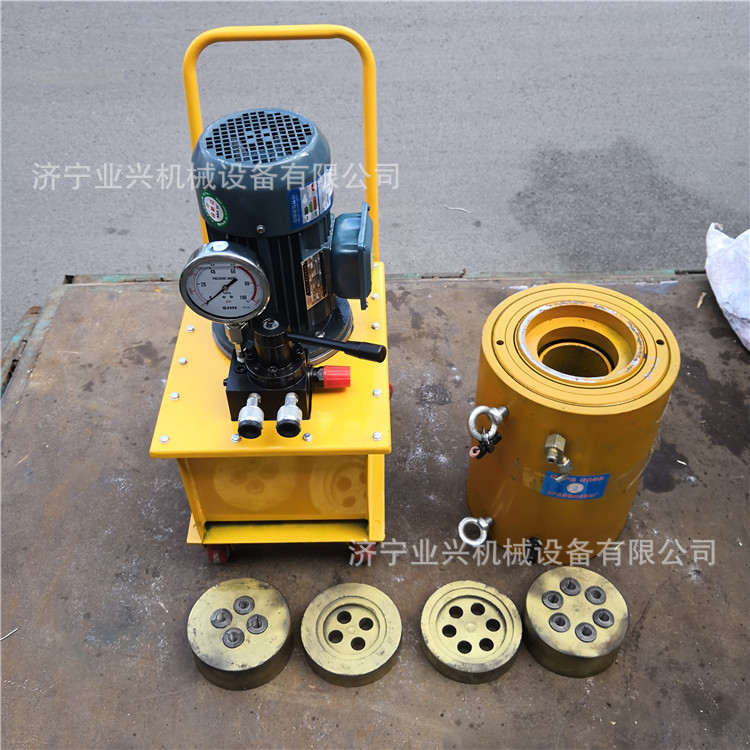 钢筋的张拉机具 工具锚钢绞线张垃机具 YDC1000A液压穿心式千斤顶