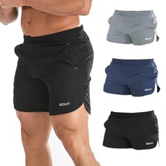 Sports shorts men's quick-drying marathon running three-point pants fitness casual beach pants fitness three-point pants trendy