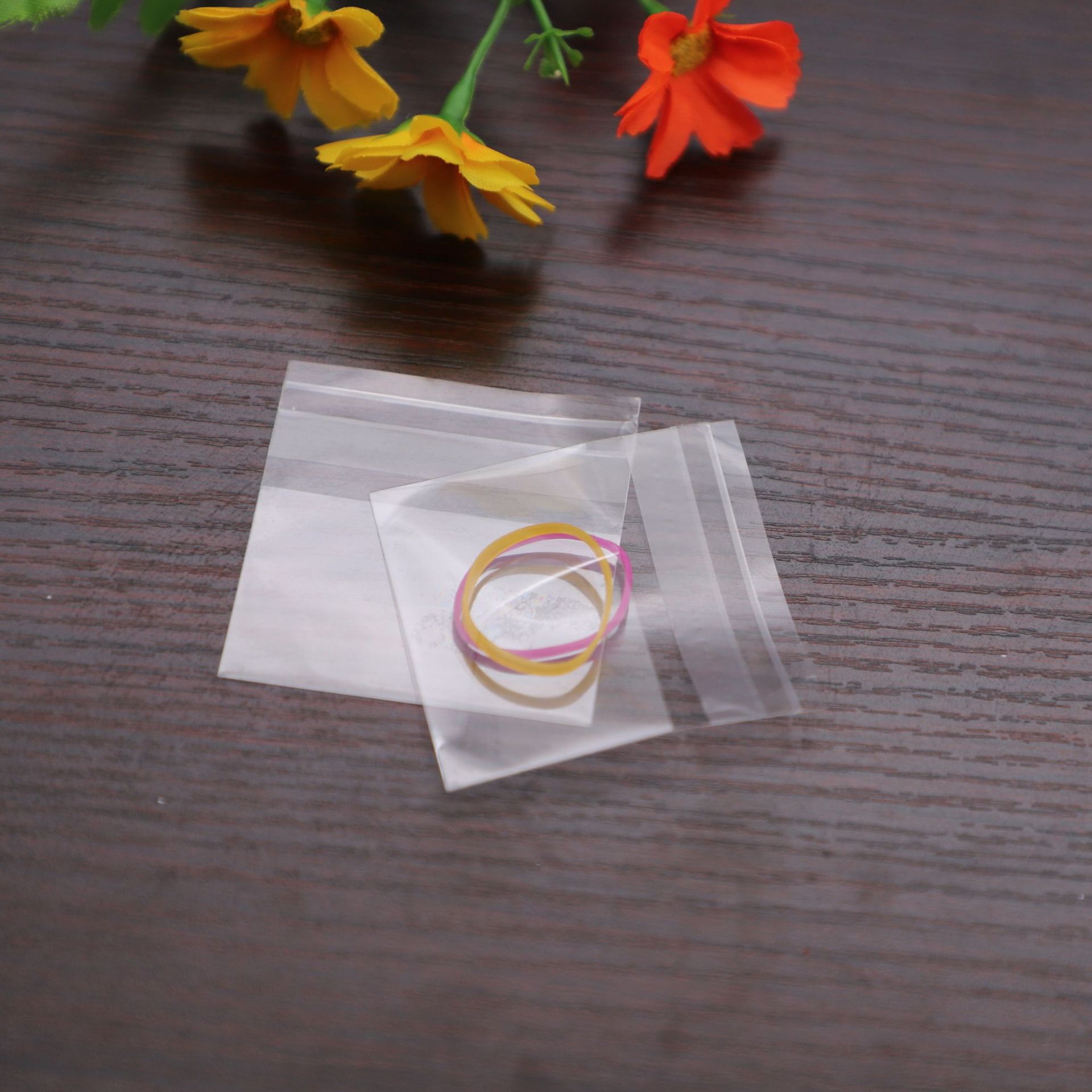 现货OPP透明不干胶粘自封袋迷饰品袋耳环美甲化妆品戒指耳钉袋