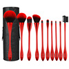 Golden brush contains rose, cup, tools set, new collection, beautiful waist, 10 pieces